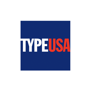 Type USA logo Art Direction by: Bart Crosby, Crosby Associates